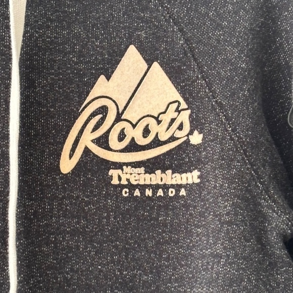 Roots black pepper full zip Mont Tremblant hoodie size M - Picture 5 of 16